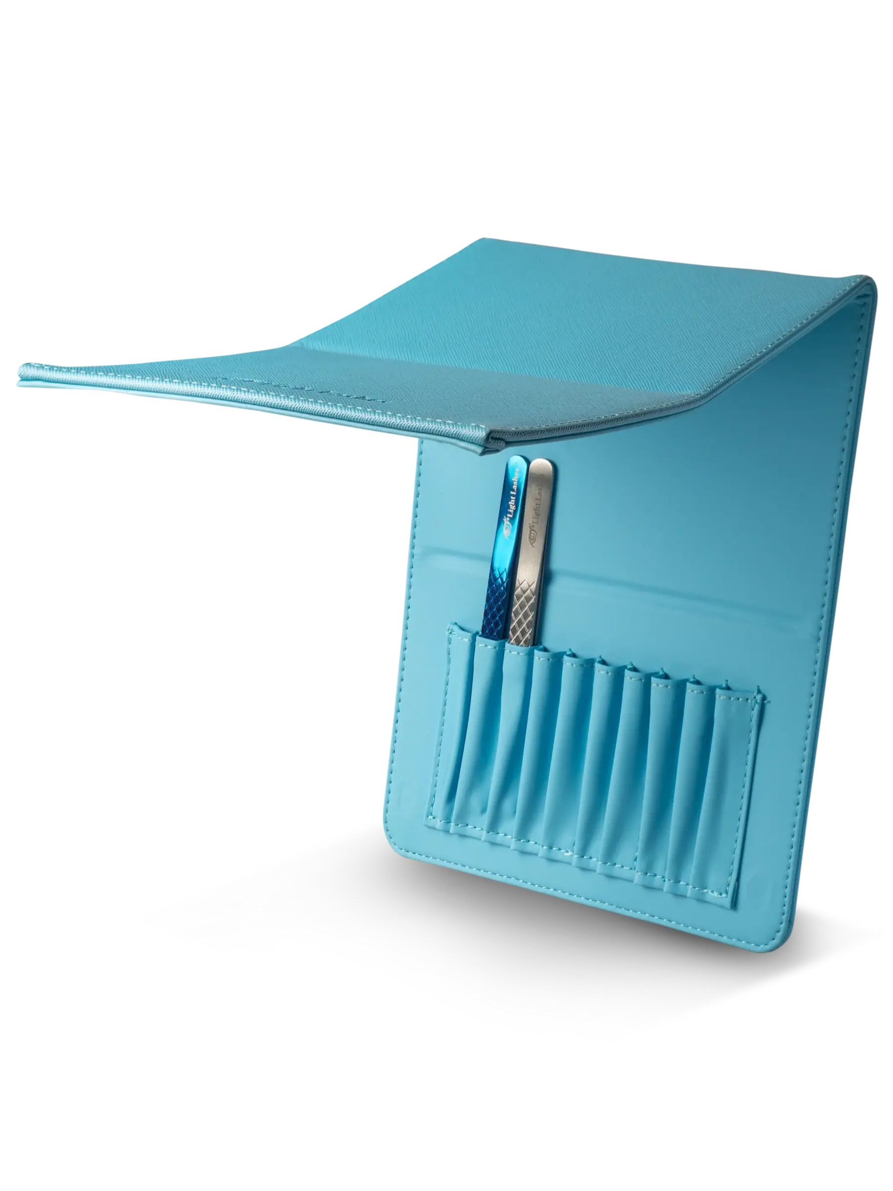 LIGHT LASHES® TRIANGLE CASE – Estuche Rígido para Pinzas Azul Claro