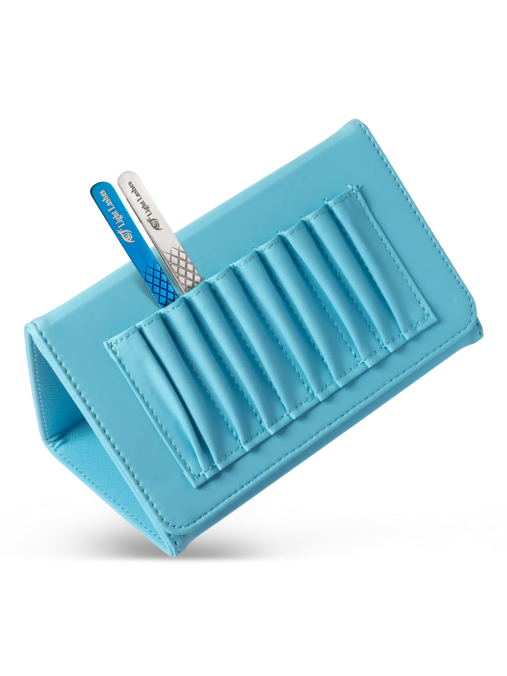 LIGHT LASHES® TRIANGLE CASE – Estuche Rígido para Pinzas Azul Claro