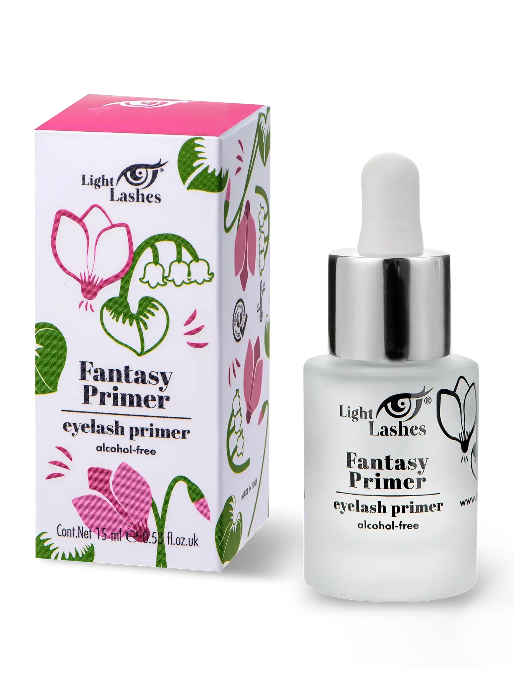 LIGHT LASHES® FANTASY PRIMER – Primer Desengrasante Sin Alcohol 15 ml