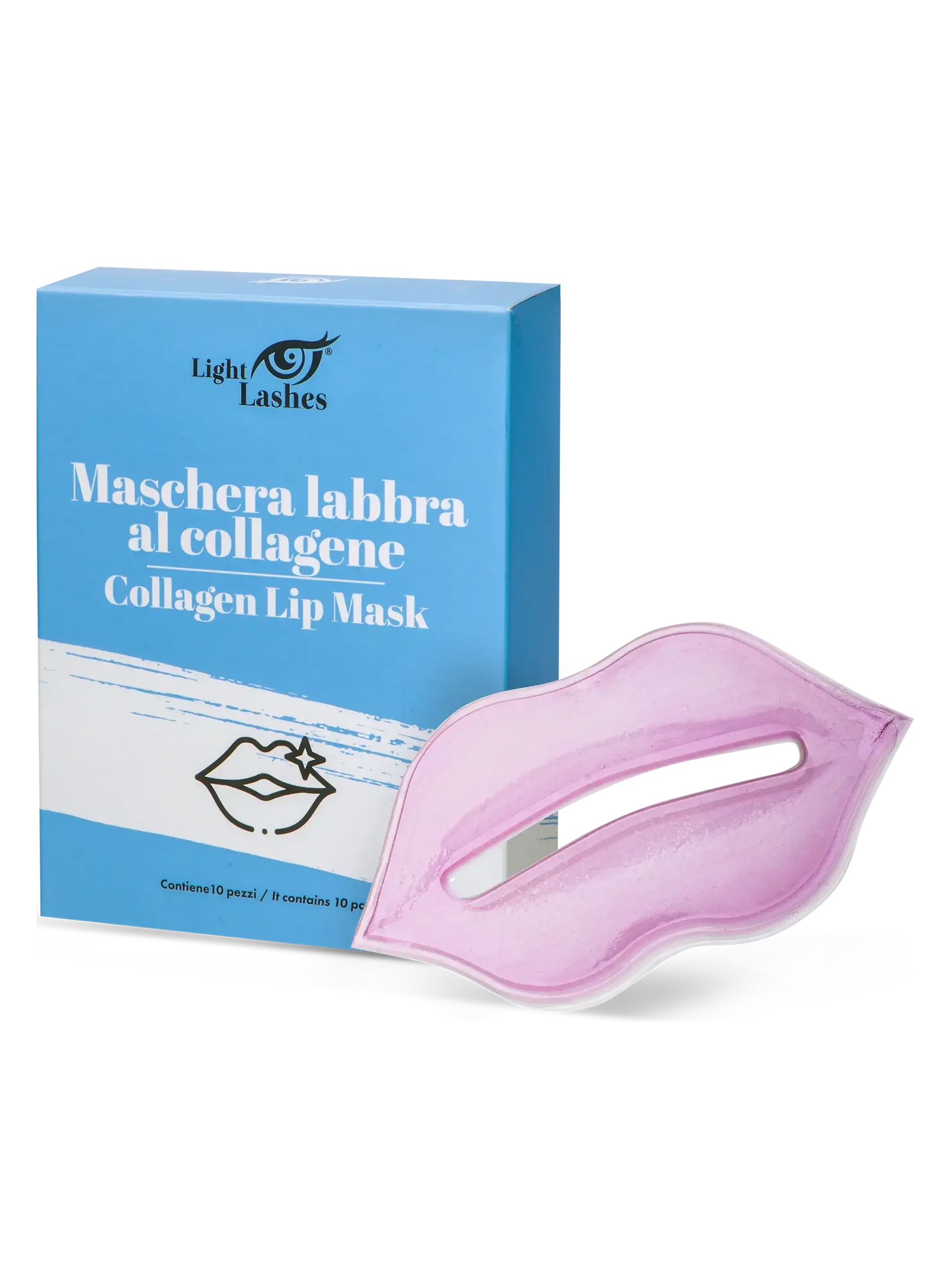LIGHT LASHES® MASCARILLA LABIAL DE COLÁGENO – Tratamiento Hidratante y Voluminizador – 10 uds.