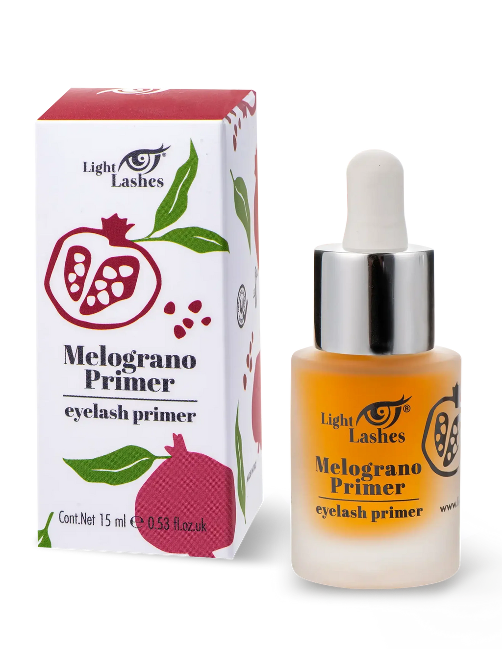LIGHT LASHES® MELOGRANO PRIMER – Primer Desengrasante Aroma Granada 15 ml