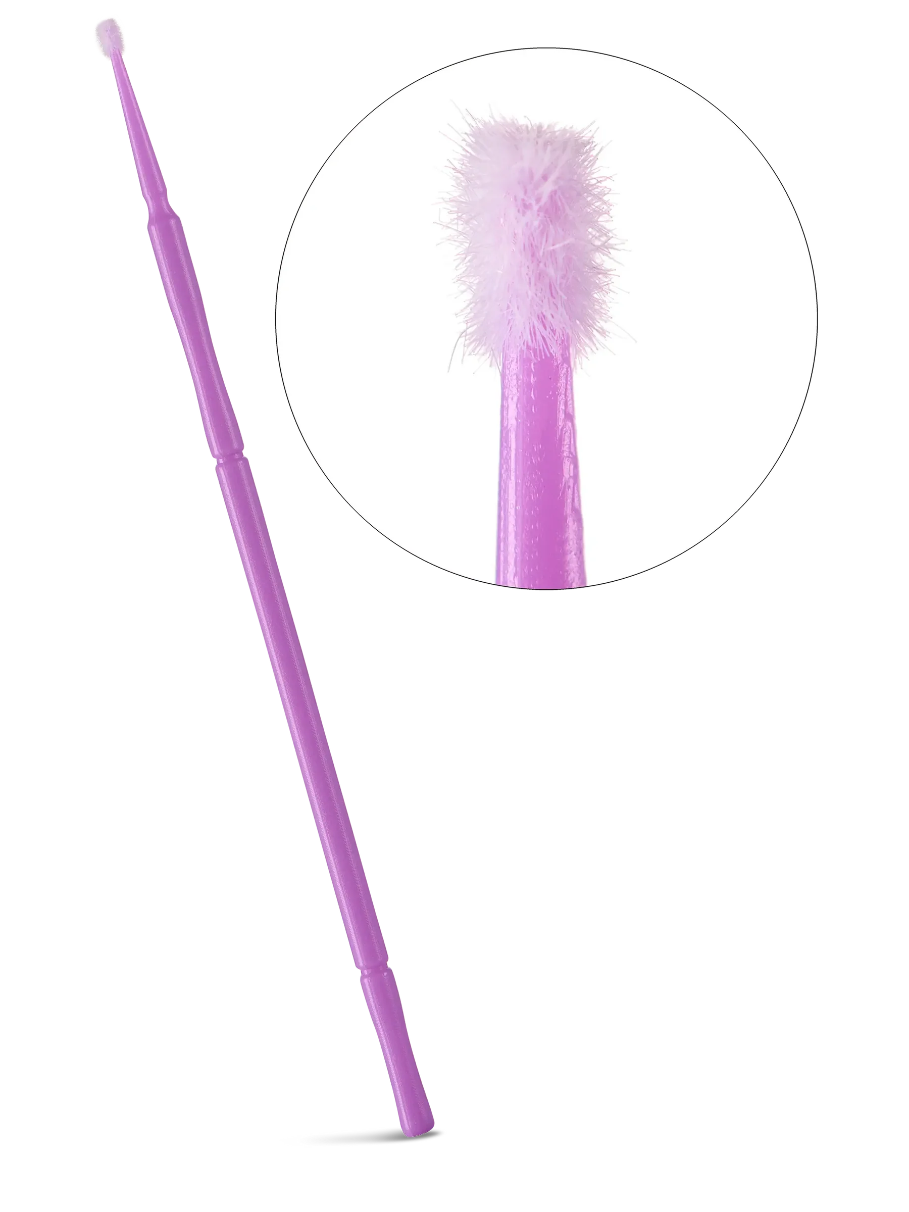 LIGHT LASHES® MICROBRUSH S – Microaplicadores Profesionales Punta Fina Redondeada 1 mm – 100 uds.