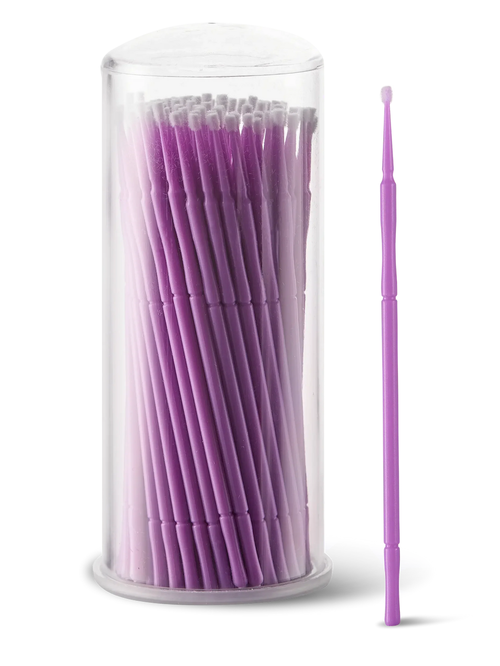 LIGHT LASHES® MICROBRUSH S – Microaplicadores Profesionales Punta Fina Redondeada 1 mm – 100 uds.