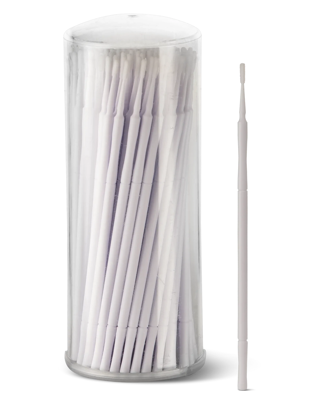 LIGHT LASHES® MICROBRUSH S FLAT BLANCO – Microaplicadores Profesionales Punta Fina Plana y Alargada – 100 uds.