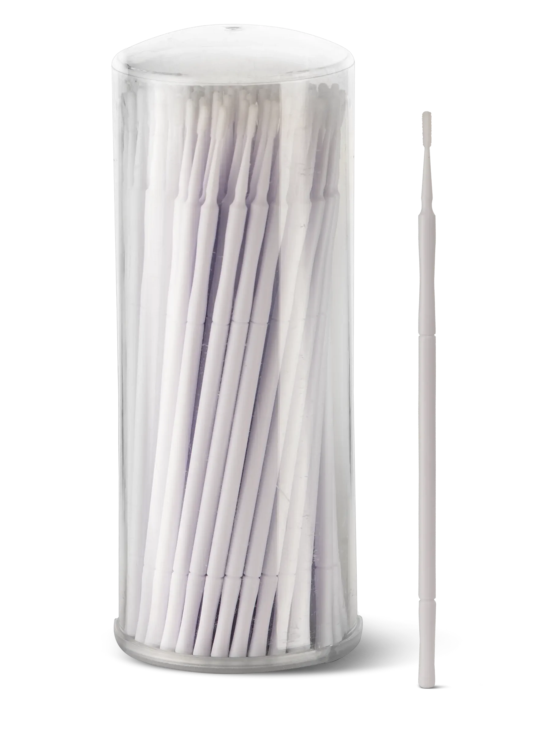 LIGHT LASHES® MICROBRUSH S FLAT BLANCO – Microaplicadores Profesionales Punta Fina Plana y Alargada – 100 uds.