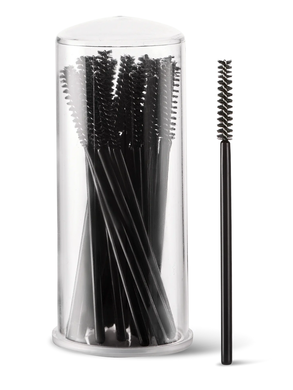 LIGHT LASHES® MICRO SPAZZOLINI MASCARA – Micro Cepillos para Extensiones de Pestañas Negro – 25 uds.