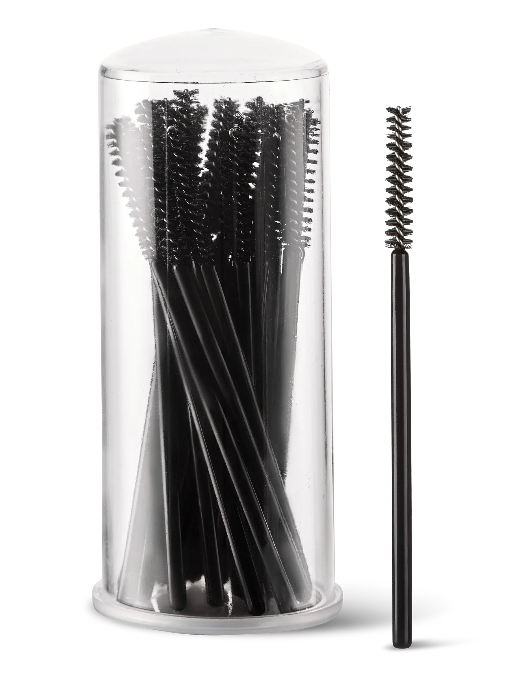 LIGHT LASHES® MICRO SPAZZOLINI MASCARA – Micro Cepillos para Extensiones de Pestañas Negro – 25 uds.