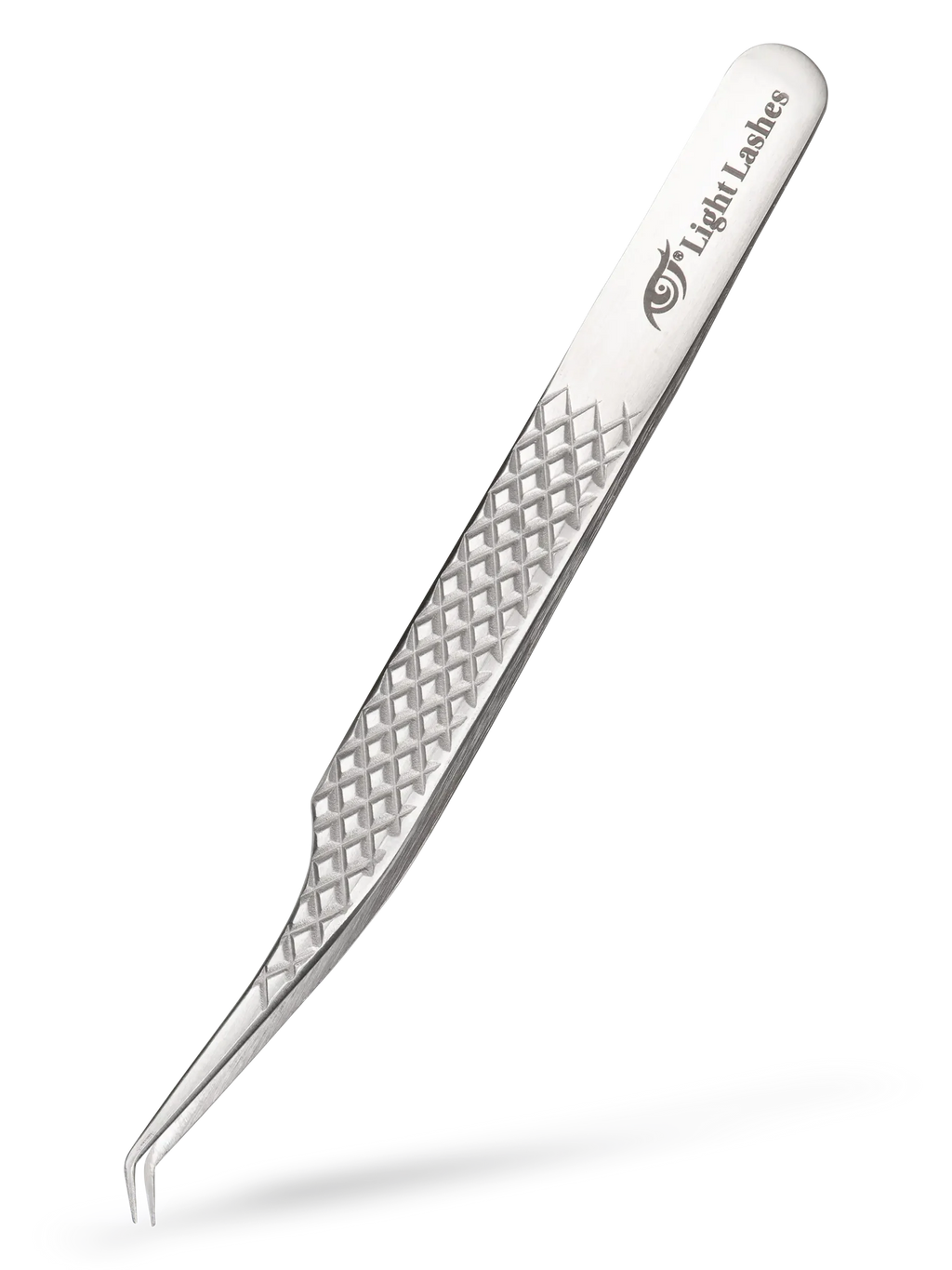LIGHT LASHES® 45 GRADI – Pinza Profesional 45° para Extensiones de Pestañas 12 cm