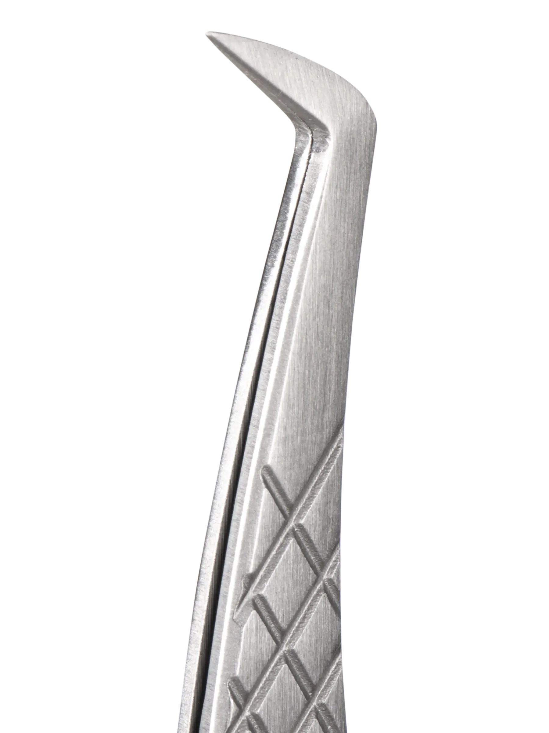 LIGHT LASHES® STIVALETTO ARGENTO DIAMOND – Pinza Profesional con Puntas de Polvo de Diamante 11,5 cm