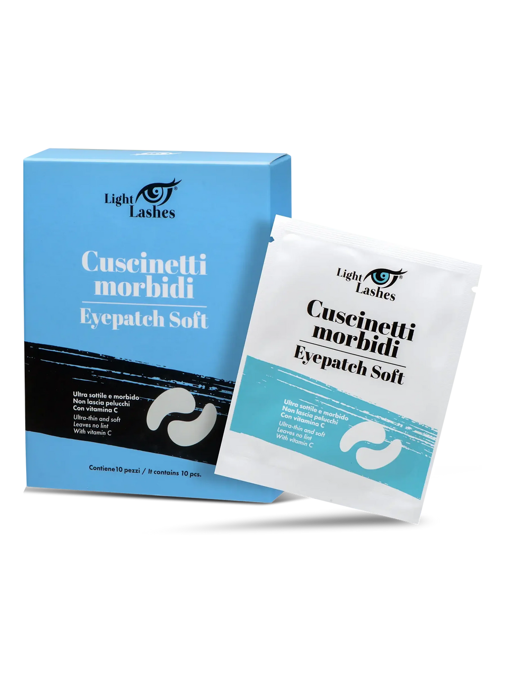 LIGHT LASHES® EYEPATCH SOFT – Parches de Hidrogel para Aislar las Pestañas Inferiores – 10 pares