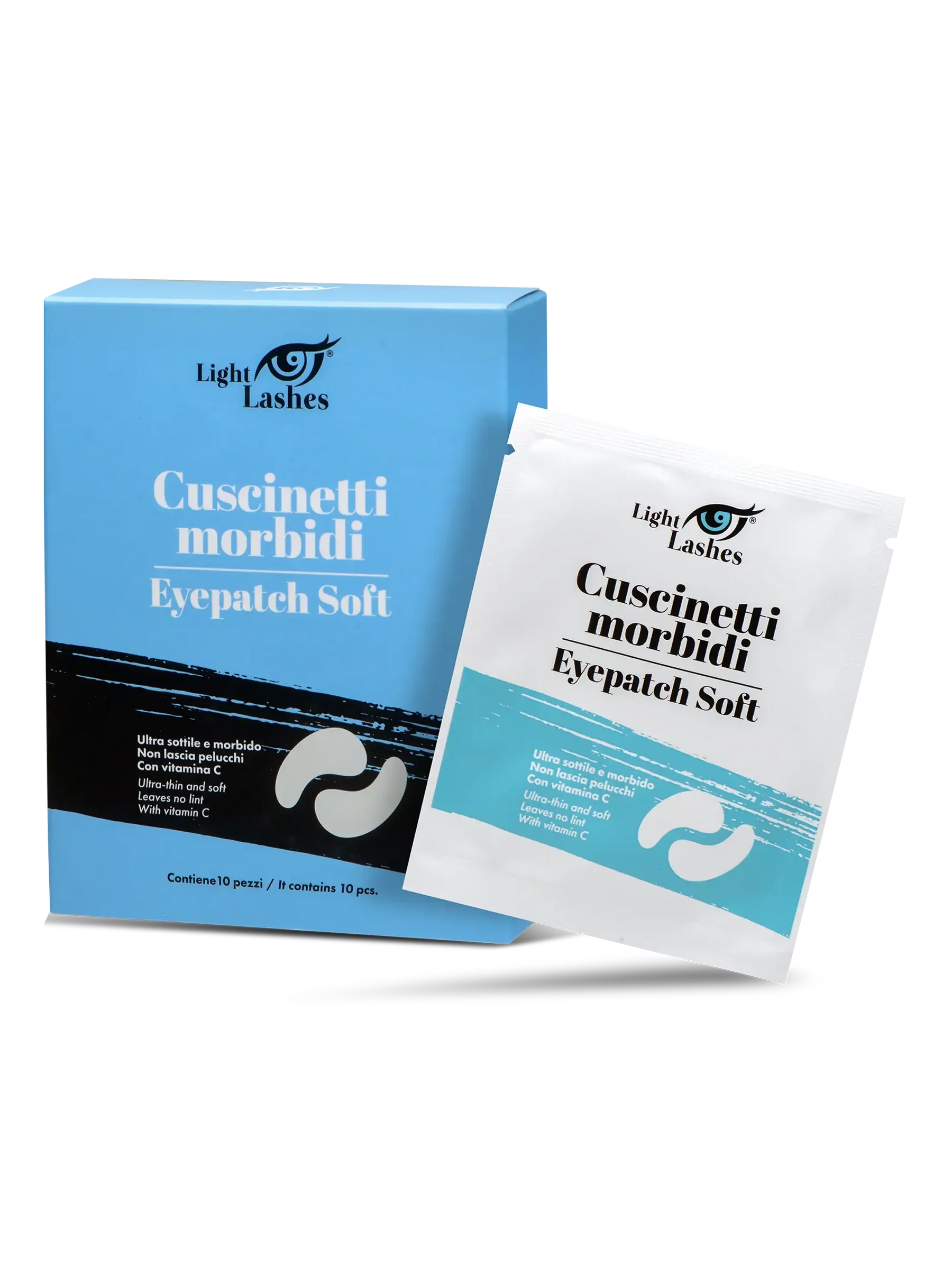 LIGHT LASHES® EYEPATCH SOFT – Parches de Hidrogel para Aislar las Pestañas Inferiores – 10 pares