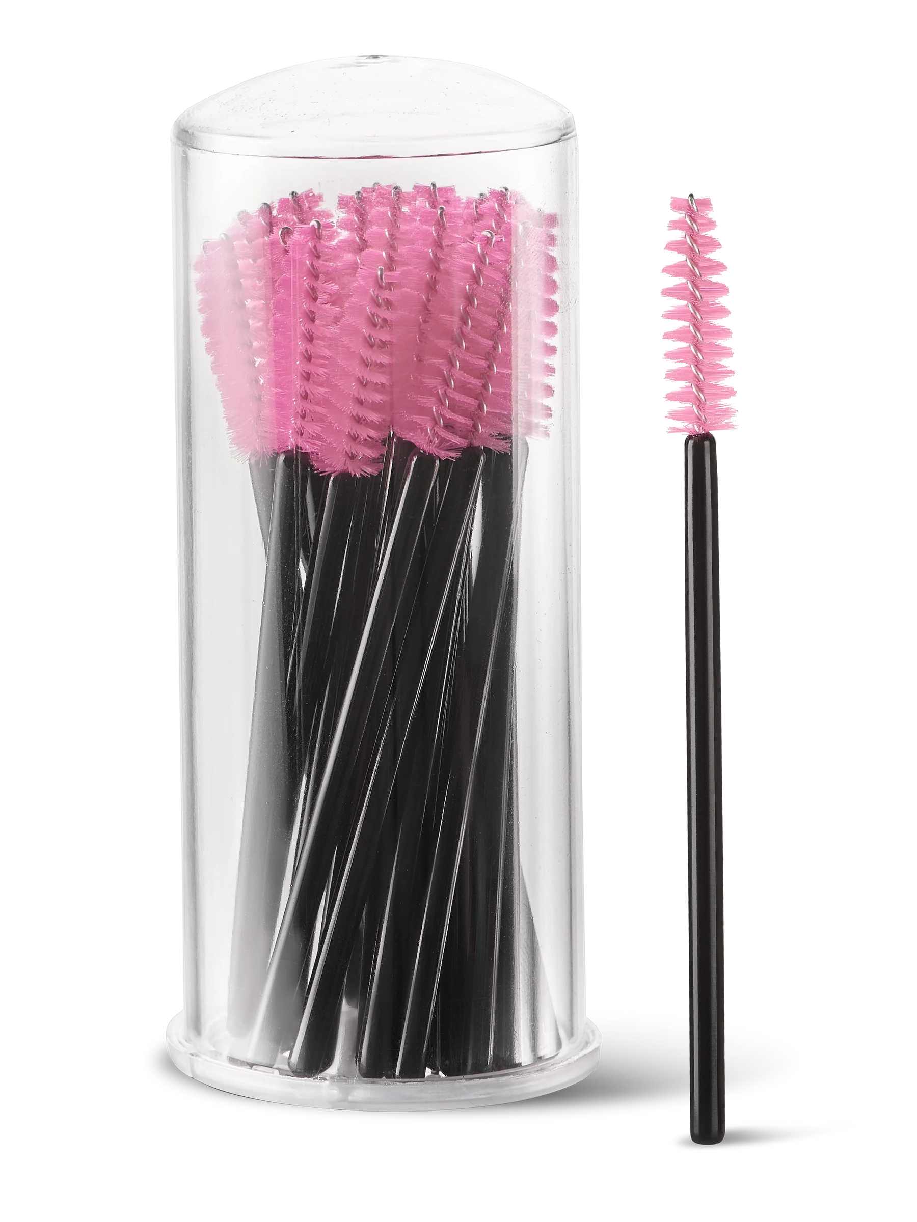 LIGHT LASHES® SPAZZOLINI MASCARA CLASSICI – Cepillos Clásicos para Pestañas Rosa – 25 uds.