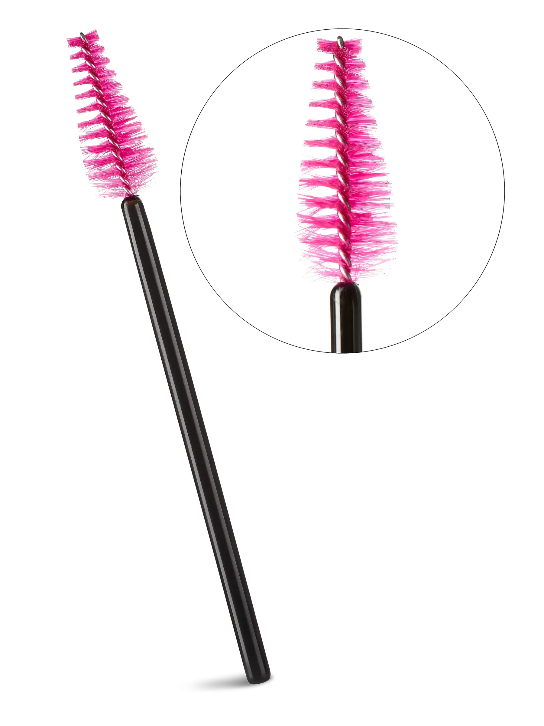 LIGHT LASHES® SPAZZOLINI MASCARA CONICI – Cepillos Cónicos para Pestañas Fucsia – 25 uds.