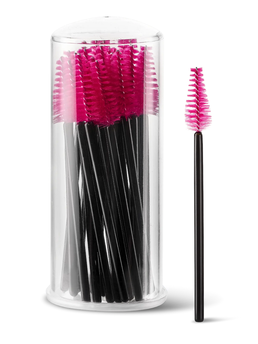 LIGHT LASHES® SPAZZOLINI MASCARA CONICI – Cepillos Cónicos para Pestañas Fucsia – 25 uds.