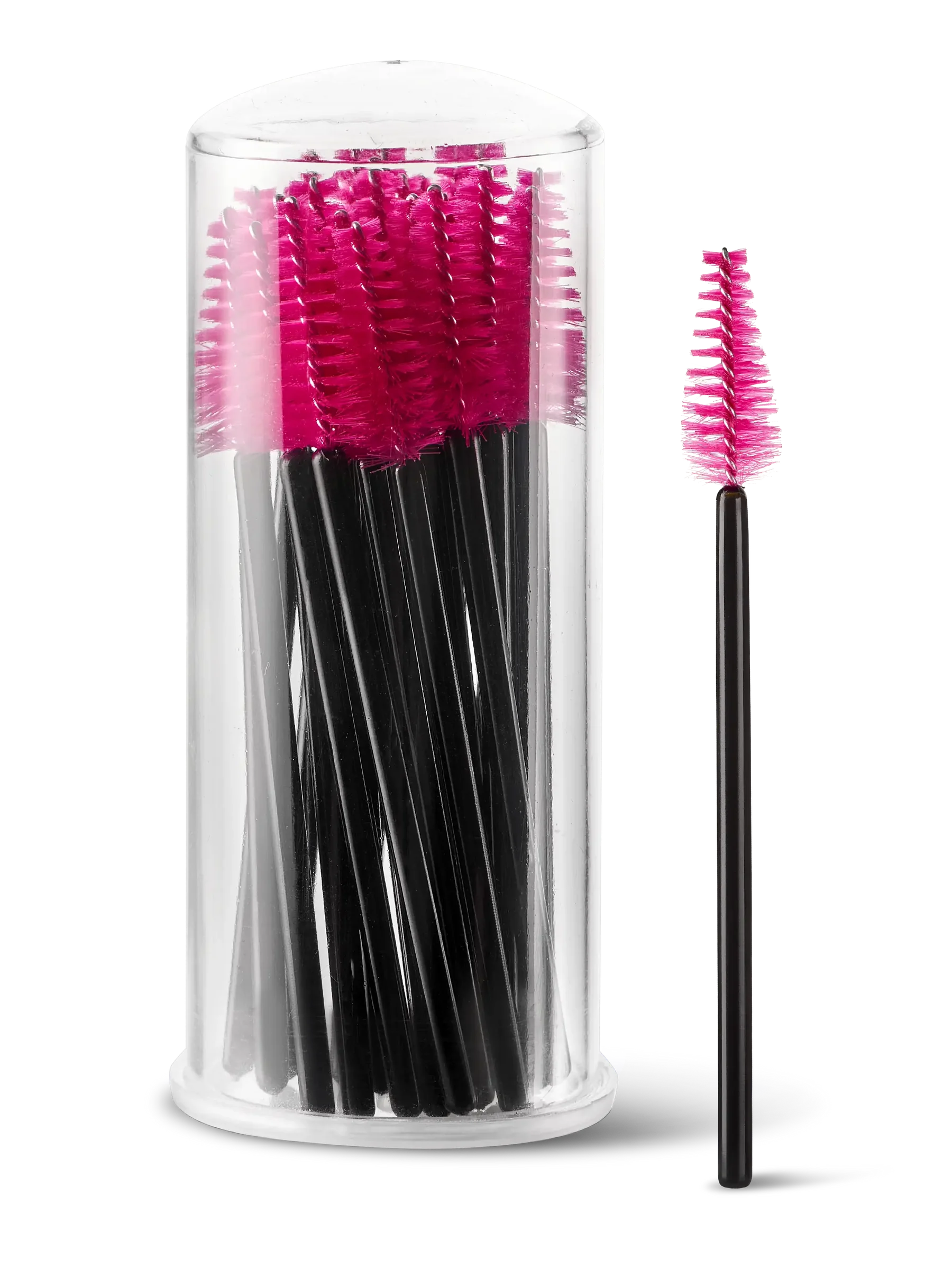 LIGHT LASHES® SPAZZOLINI MASCARA CONICI – Cepillos Cónicos para Pestañas Fucsia – 25 uds.