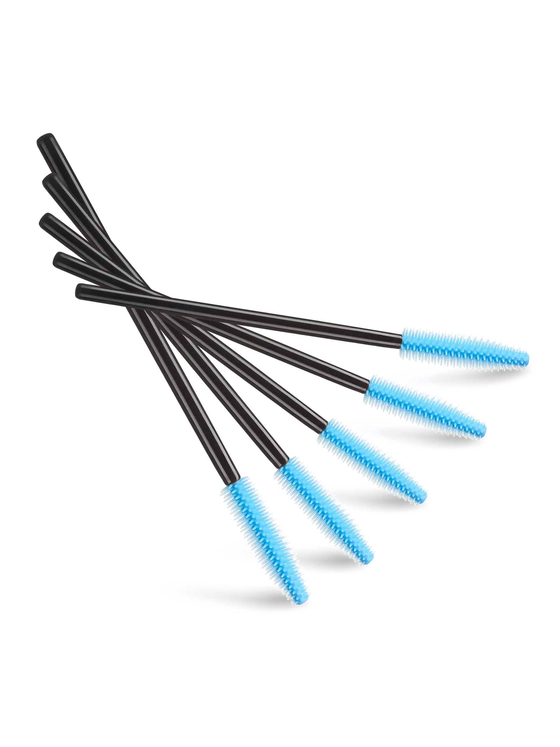LIGHT LASHES® SPAZZOLINI MASCARA IN SILICONE – Cepillos de Silicona para Pestañas y Cejas Azul – 50 uds.