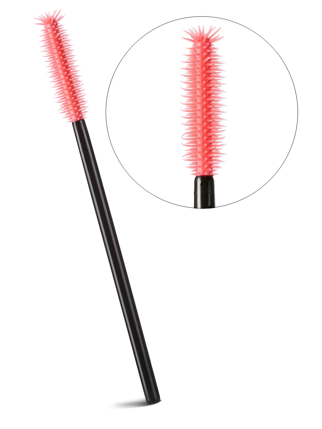 LIGHT LASHES® SPAZZOLINI MASCARA IN SILICONE – Cepillos de Silicona para Pestañas y Cejas Rojo – 50 uds.