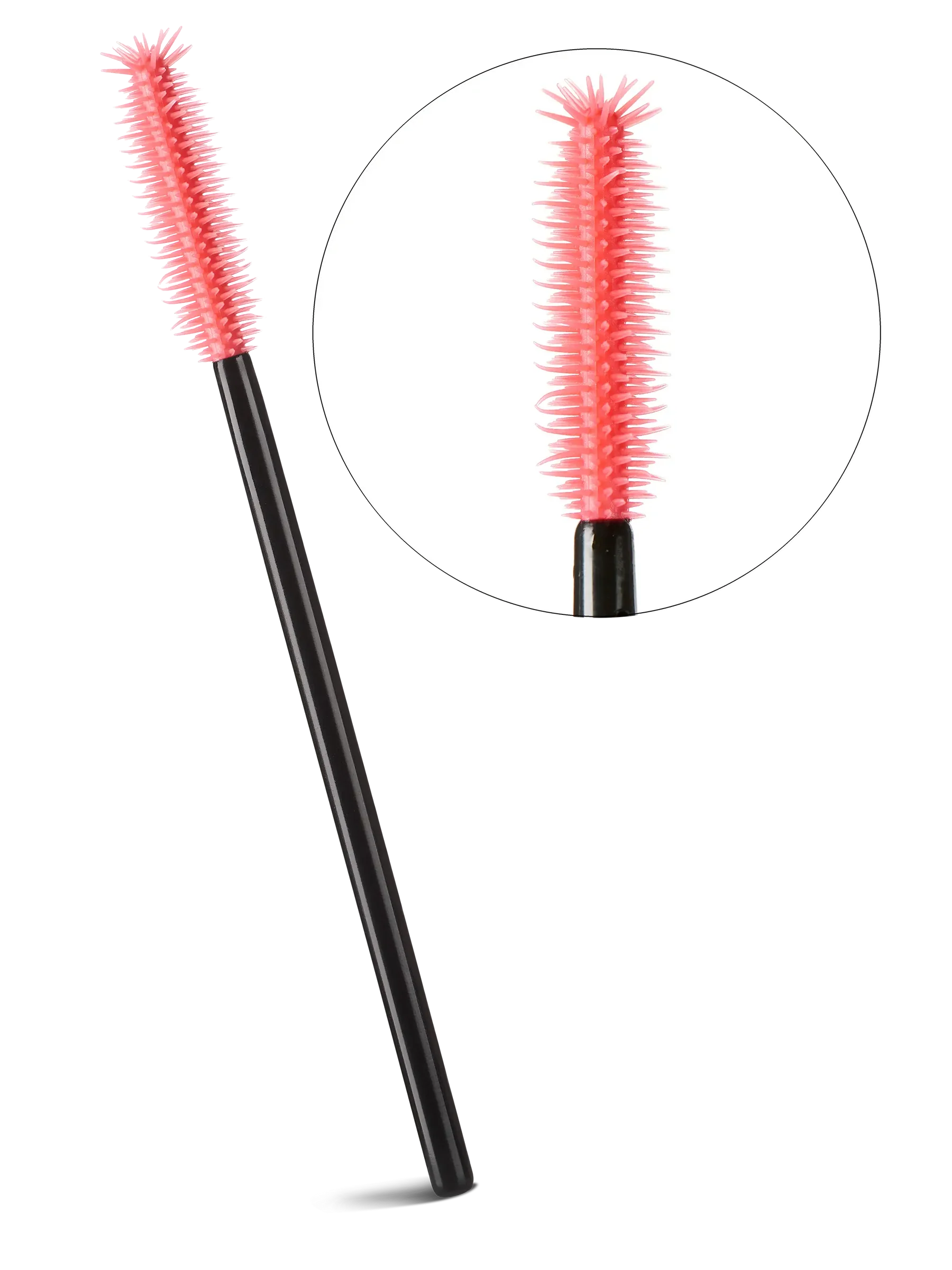 LIGHT LASHES® SPAZZOLINI MASCARA IN SILICONE – Cepillos de Silicona para Pestañas y Cejas Rojo – 50 uds.