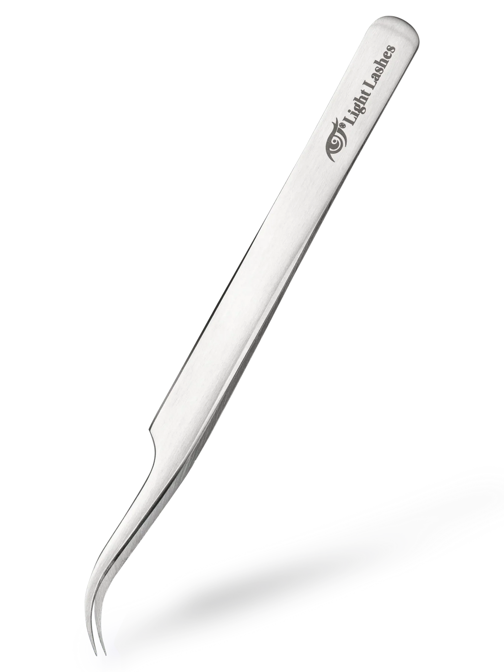 LIGHT LASHES® PUNTA CURVA – Pinza Profesional Curva para Extensiones de Pestañas 12,6 cm