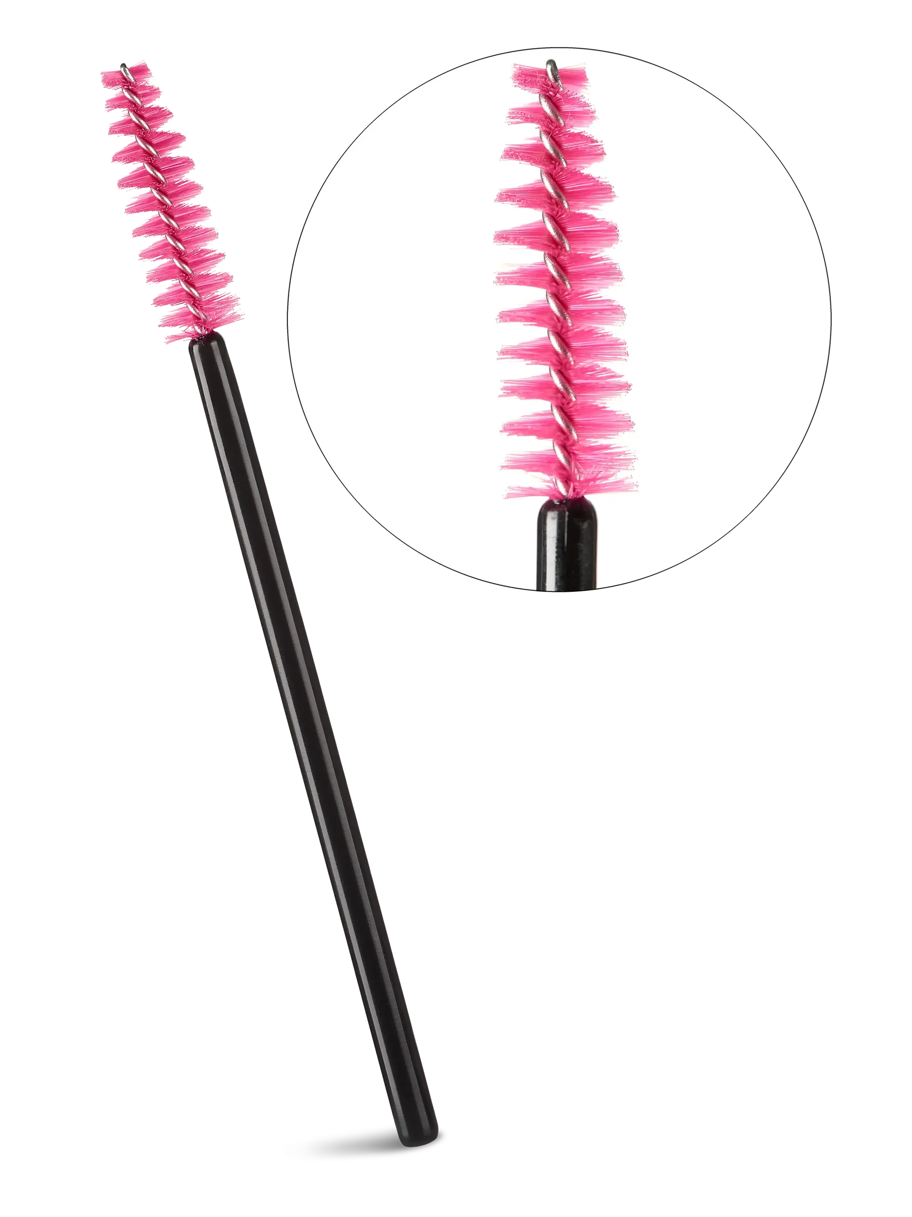 LIGHT LASHES® SPAZZOLINI MASCARA CLASSICI – Cepillos Clásicos para Pestañas Fucsia – 25 uds.