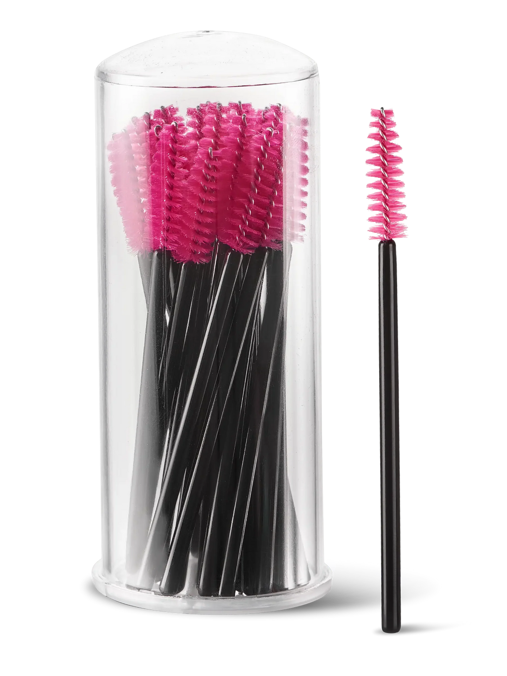 LIGHT LASHES® SPAZZOLINI MASCARA CLASSICI – Cepillos Clásicos para Pestañas Fucsia – 25 uds.
