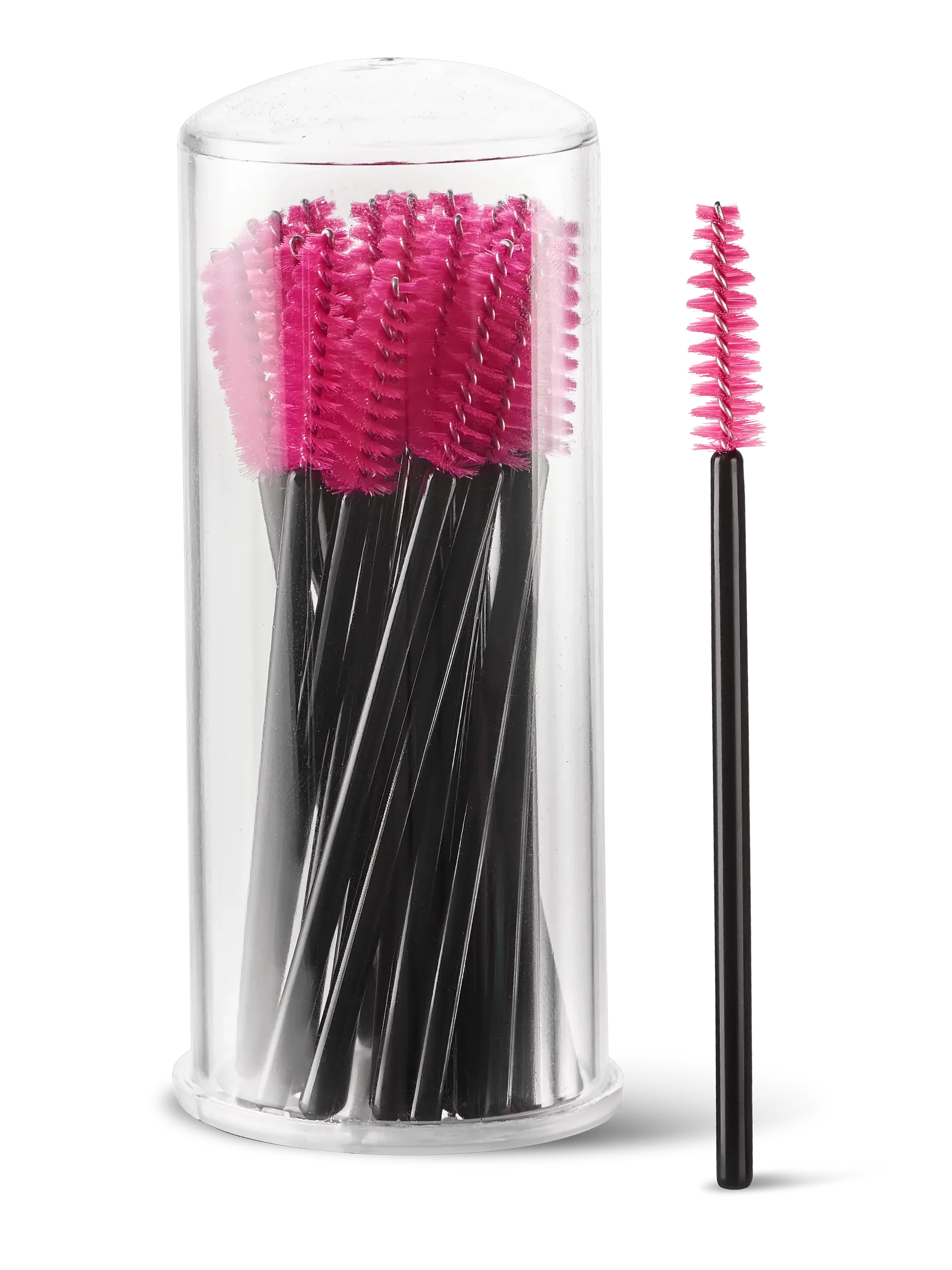 LIGHT LASHES® SPAZZOLINI MASCARA CLASSICI – Cepillos Clásicos para Pestañas Fucsia – 25 uds.