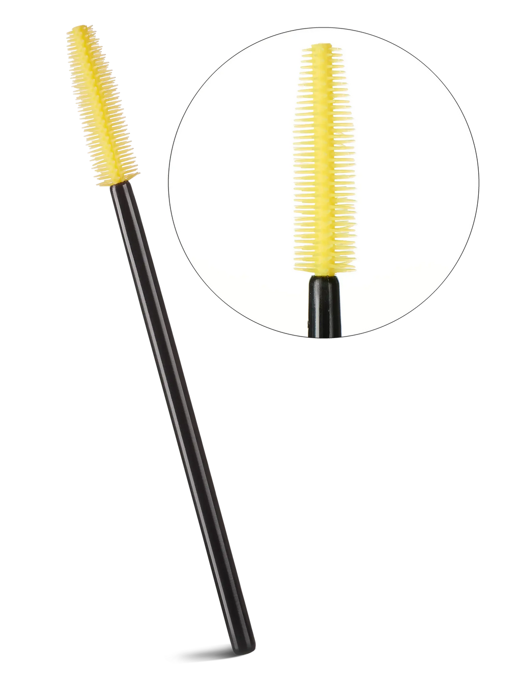 LIGHT LASHES® SPAZZOLINI MASCARA IN SILICONE – Cepillos de Silicona para Pestañas y Cejas Amarillo – 50 uds.