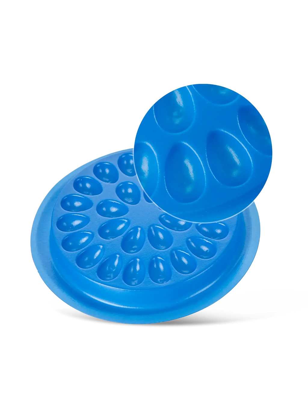 LIGHT LASHES® SUNFLOWER AZUL – Soporte Desechable para Adhesivo de Extensiones – 3 uds.