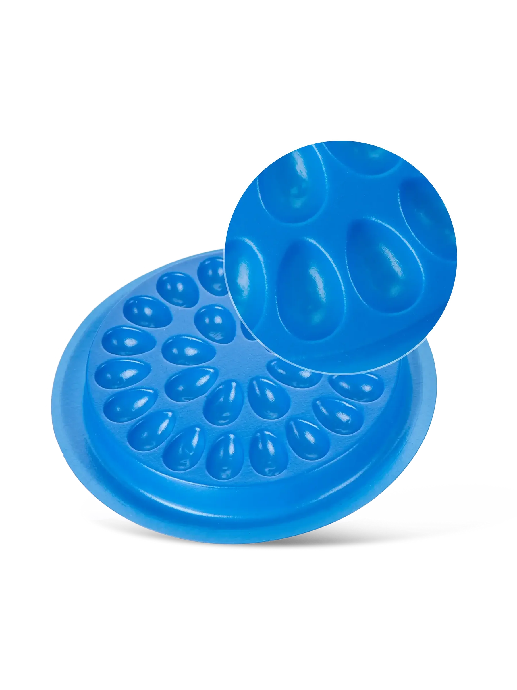 LIGHT LASHES® SUNFLOWER AZUL – Soporte Desechable para Adhesivo de Extensiones – 3 uds.