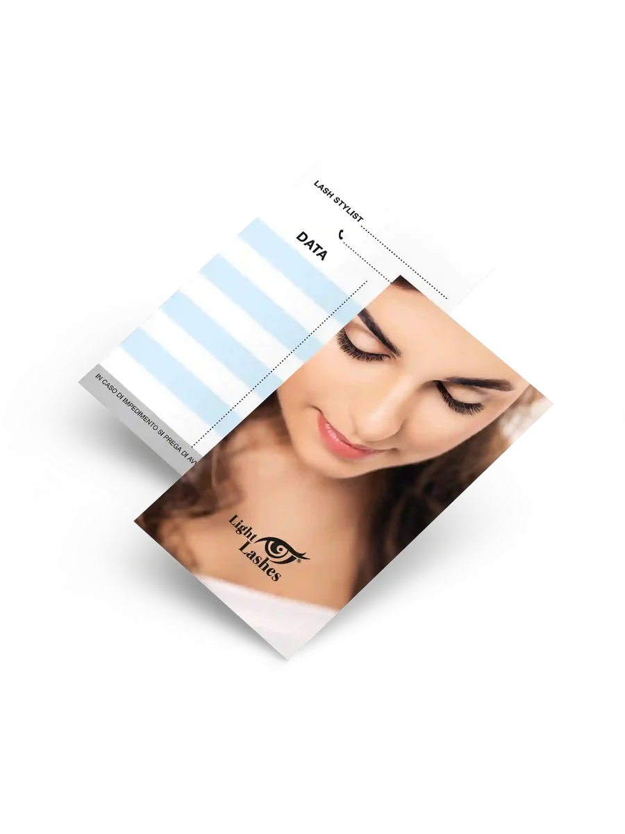 LIGHT LASHES® TARJETAS DE CITA LASH STYLIST – 50 uds.