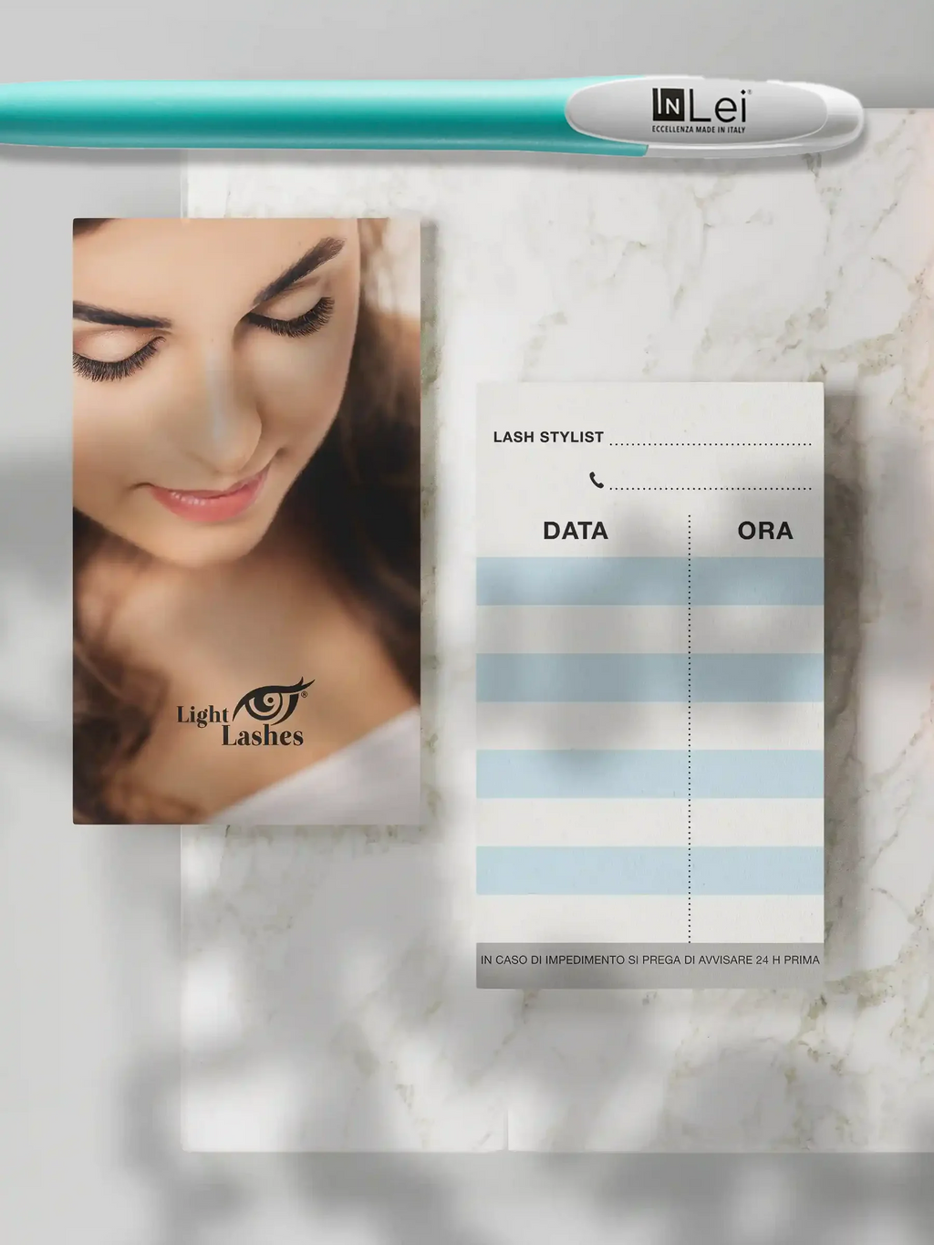 LIGHT LASHES® TARJETAS DE CITA LASH STYLIST – 50 uds.