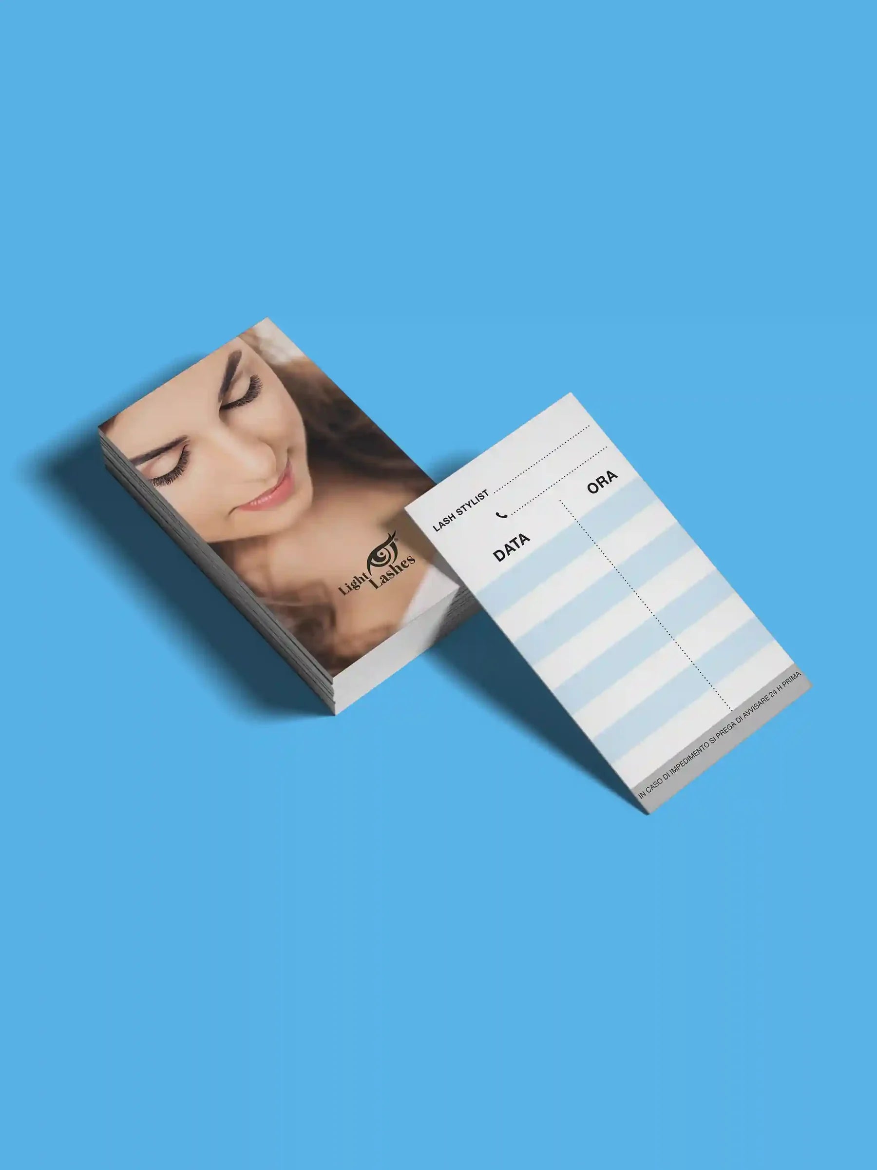 LIGHT LASHES® TARJETAS DE CITA LASH STYLIST – 50 uds.