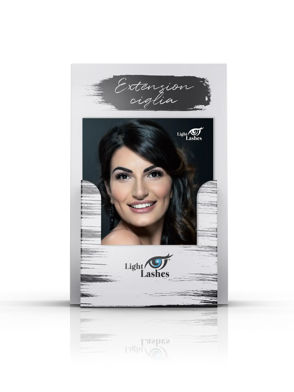 LIGHT LASHES® EXPOSITOR CON FOLLETOS PUBLICITARIOS – Extensiones de Pestañas