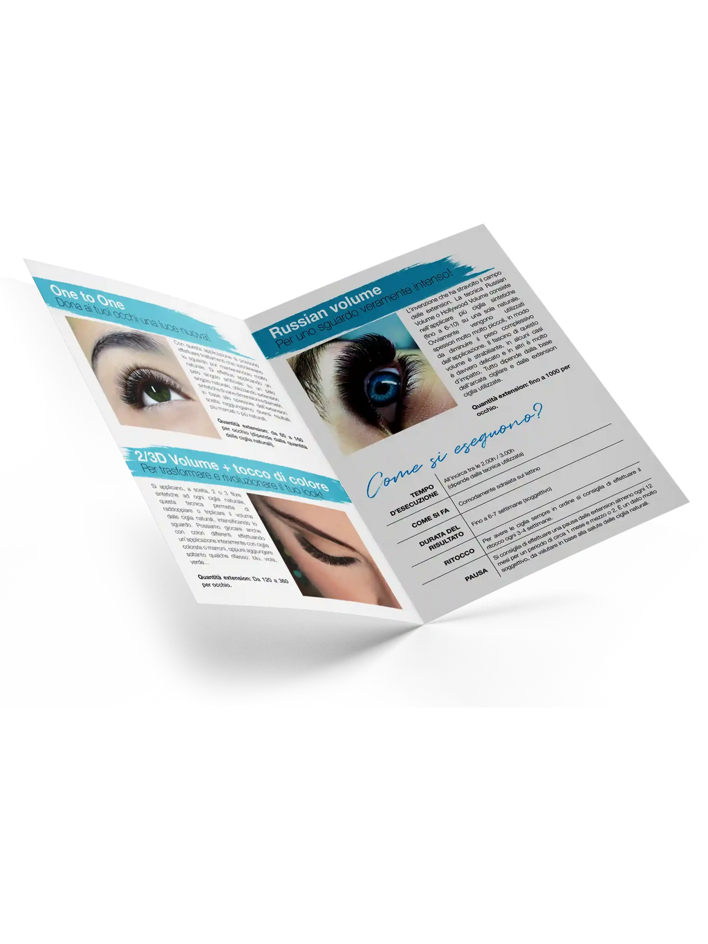 LIGHT LASHES® FOLLETOS PUBLICITARIOS – Extensiones de Pestañas – 50 uds.