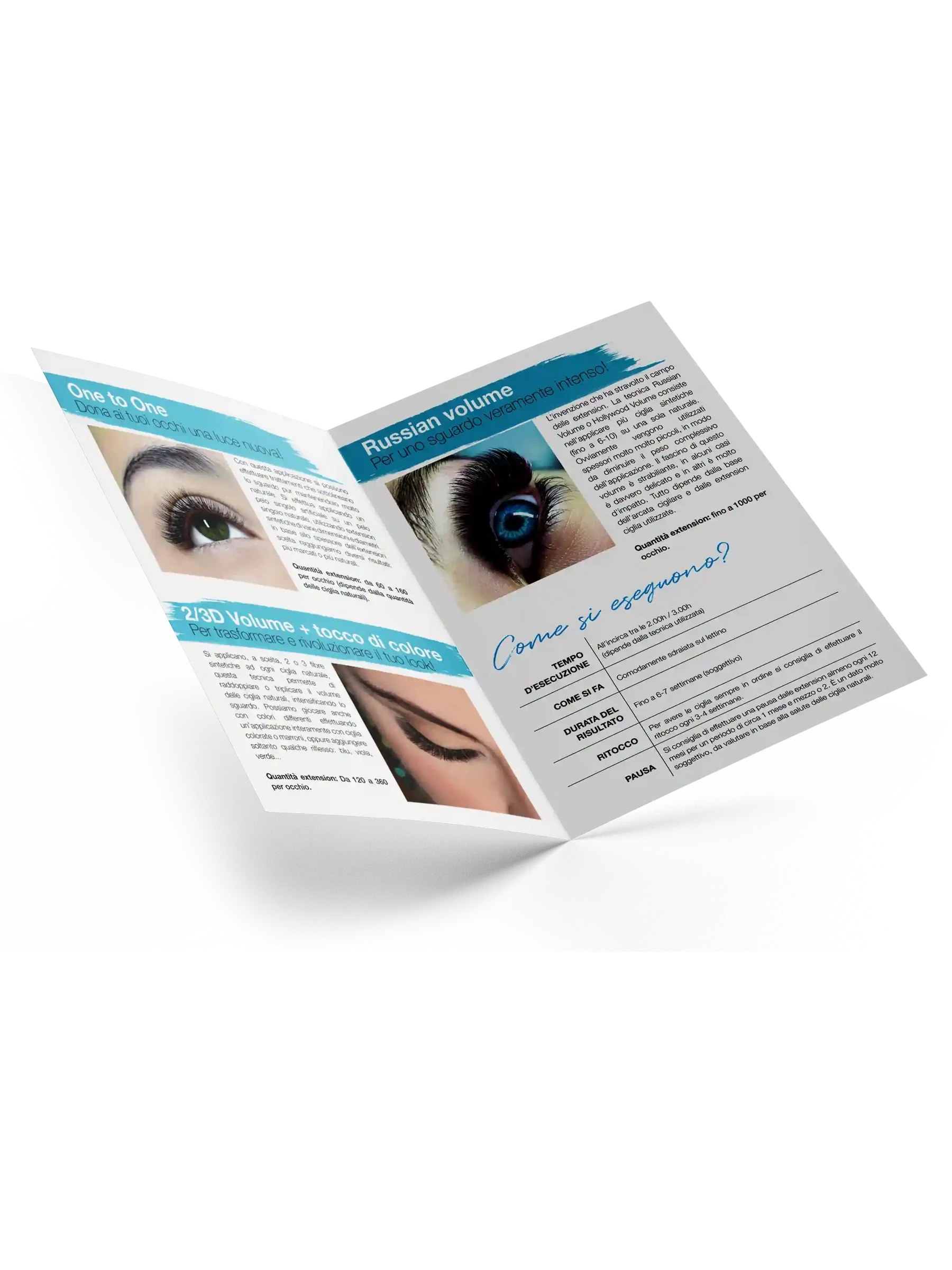 LIGHT LASHES® FOLLETOS PUBLICITARIOS – Extensiones de Pestañas – 50 uds.
