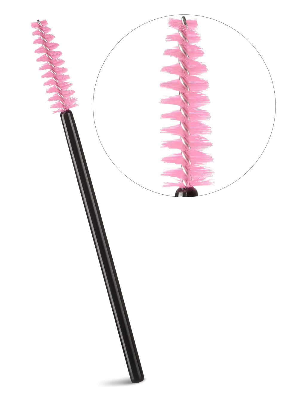 LIGHT LASHES® SPAZZOLINI MASCARA CLASSICI – Cepillos Clásicos para Pestañas Rosa – 25 uds.