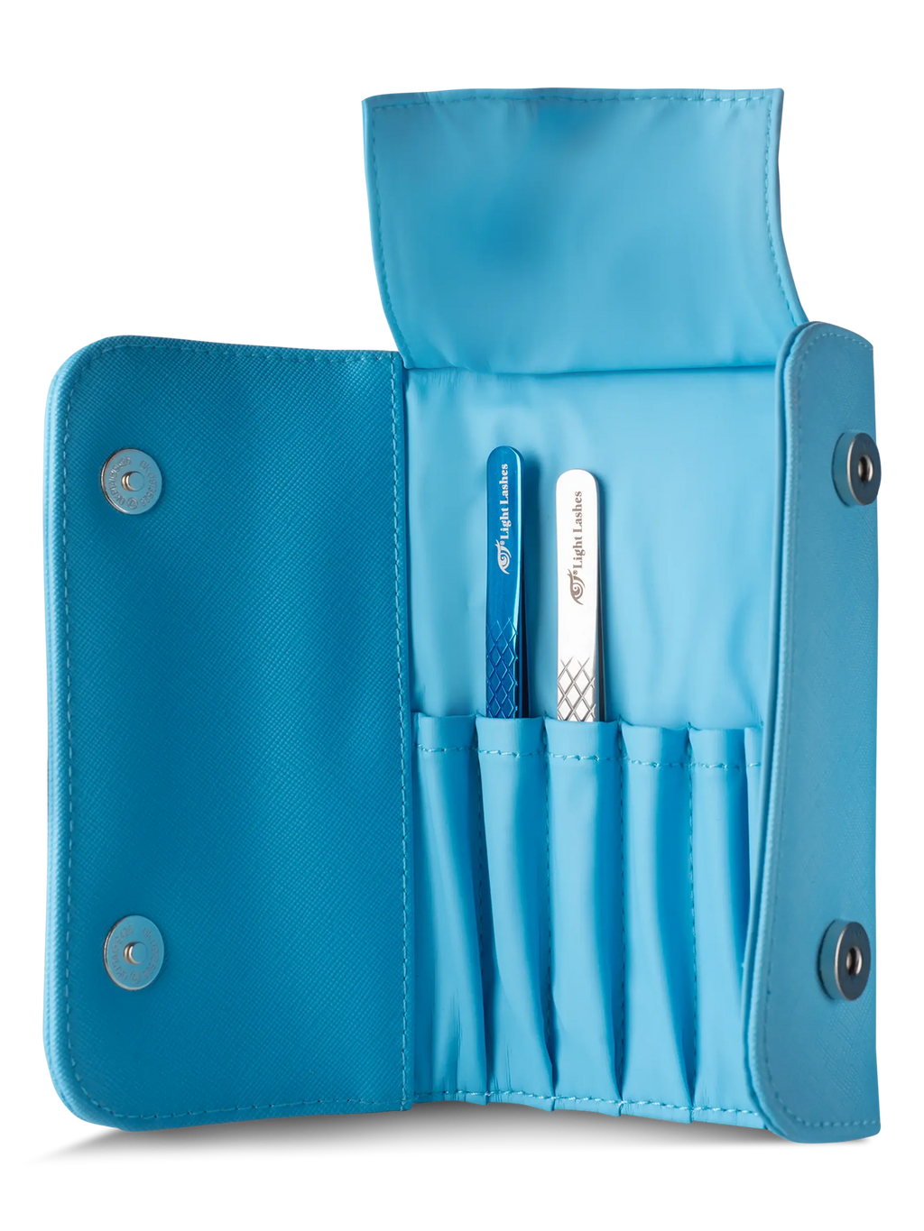 LIGHT LASHES® TWEEZER CASE – Estuche Profesional para Pinzas Azul Claro