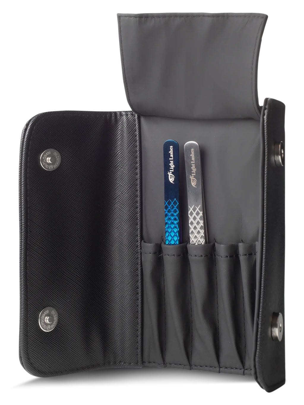 LIGHT LASHES® TWEEZER CASE – Estuche Profesional para Pinzas Negro