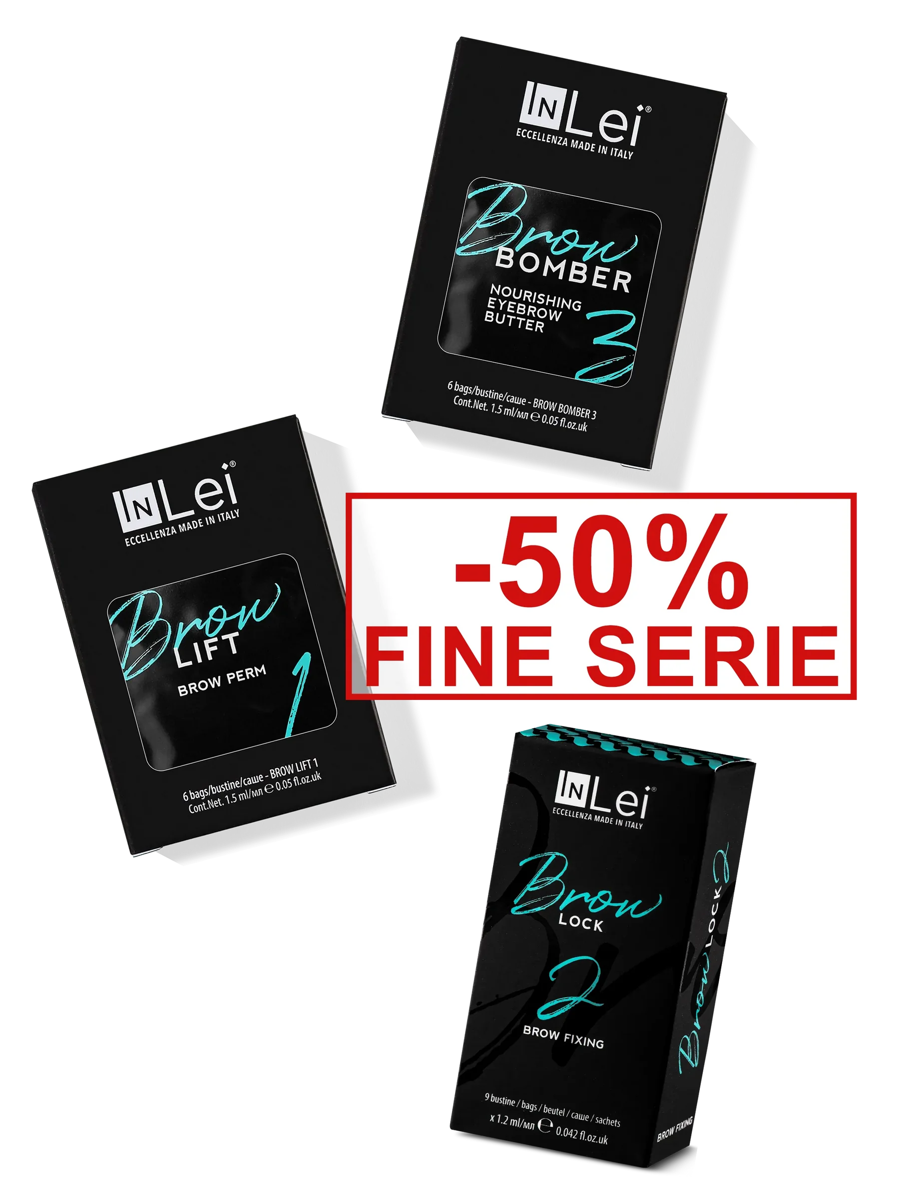 InLei® SET BROW BOMBER FIN DE SERIE – Laminación de Cejas