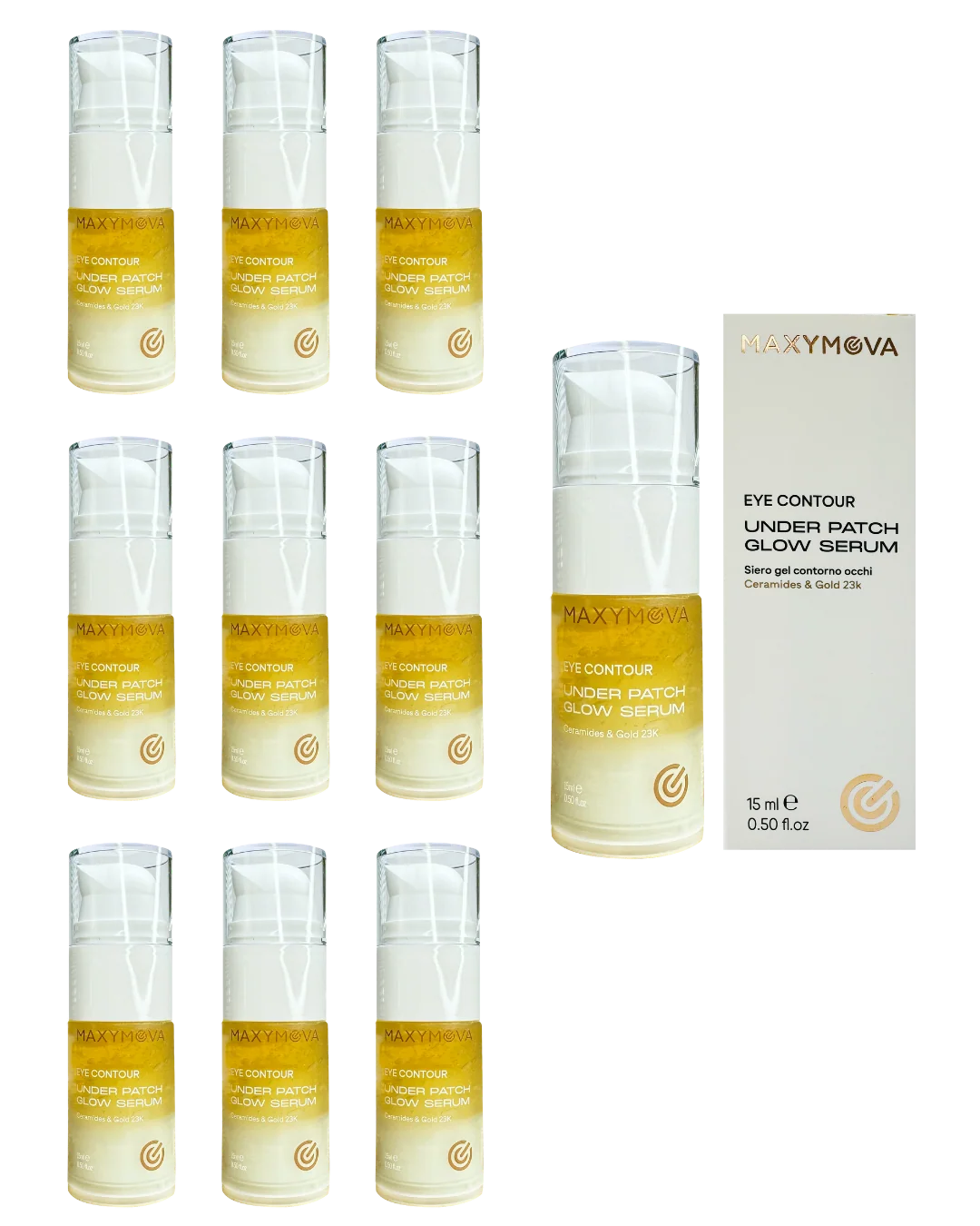 Set de 10 Under Patch Glow Serum 15 ml Maxymova