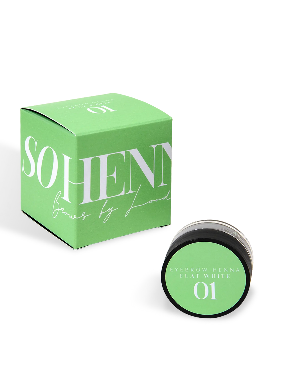 SO HENNA® FLAT WHITE #1 – Henna Rubio Dorado para Cejas 3 g