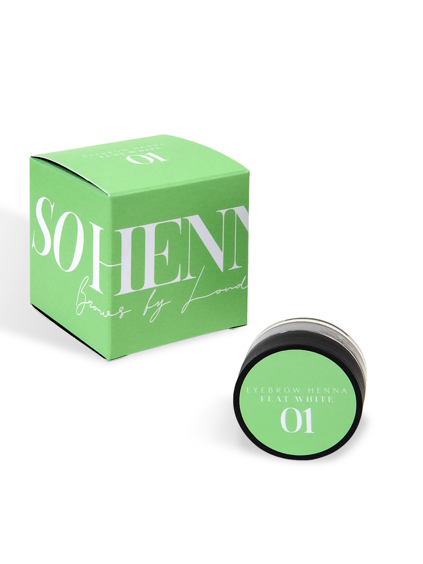 SO HENNA® FLAT WHITE #1 – Henna Rubio Dorado para Cejas 3 g