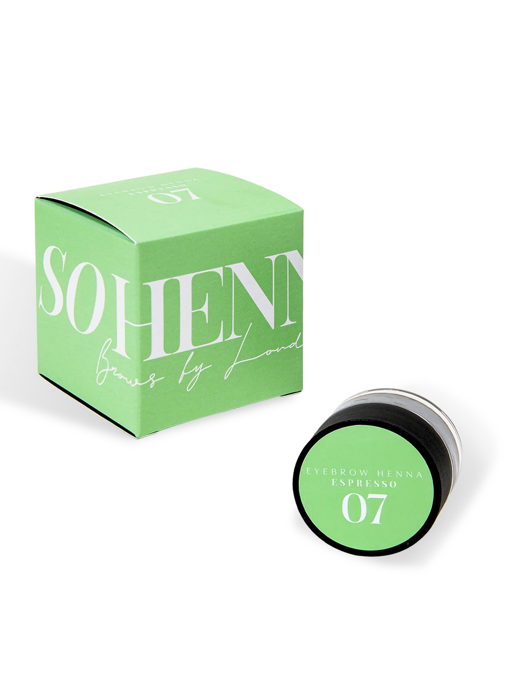 SO HENNA® ESPRESSO #7 – Henna Negro Profundo para Cejas 3 g