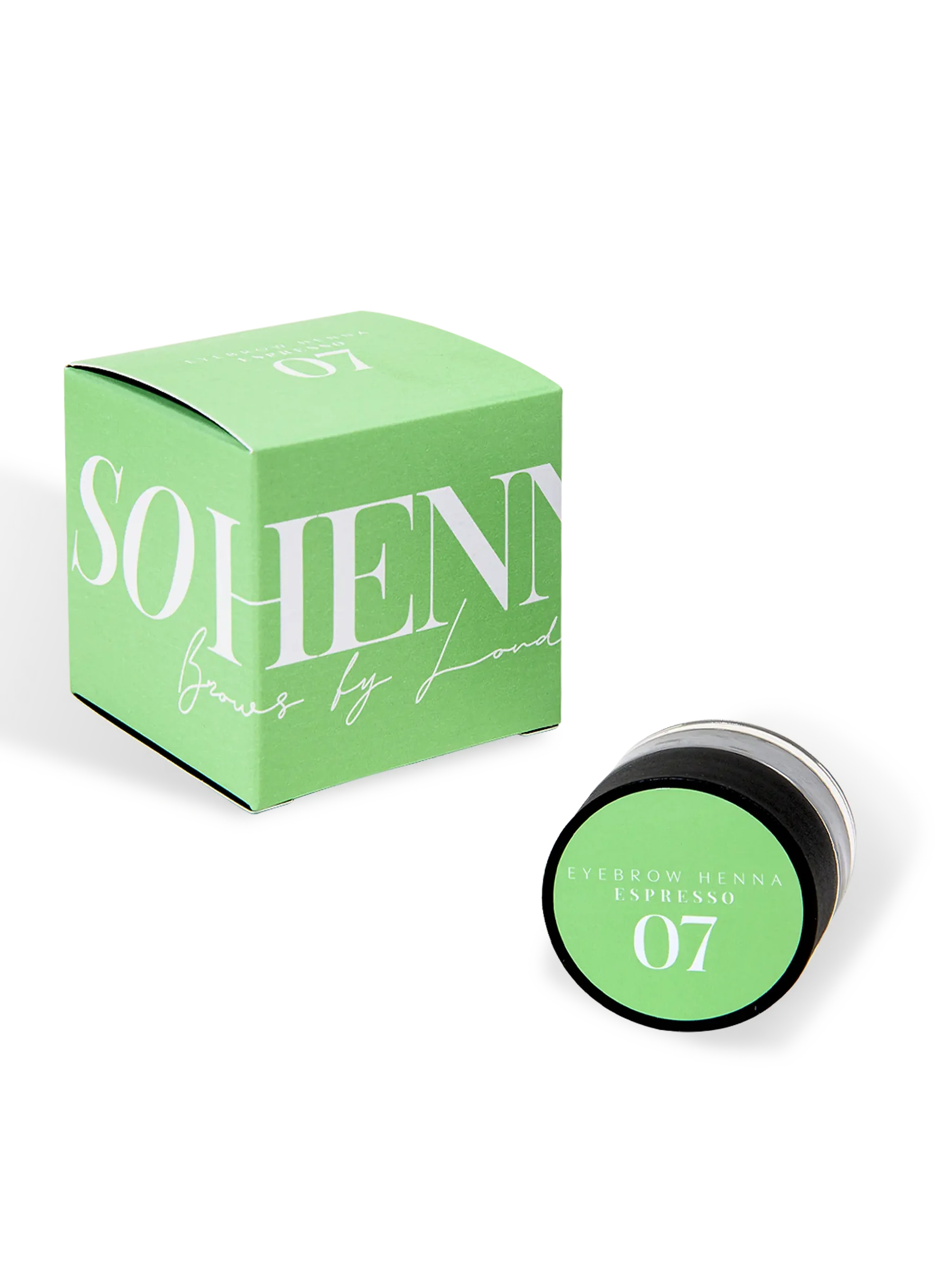 SO HENNA® ESPRESSO #7 – Henna Negro Profundo para Cejas 3 g