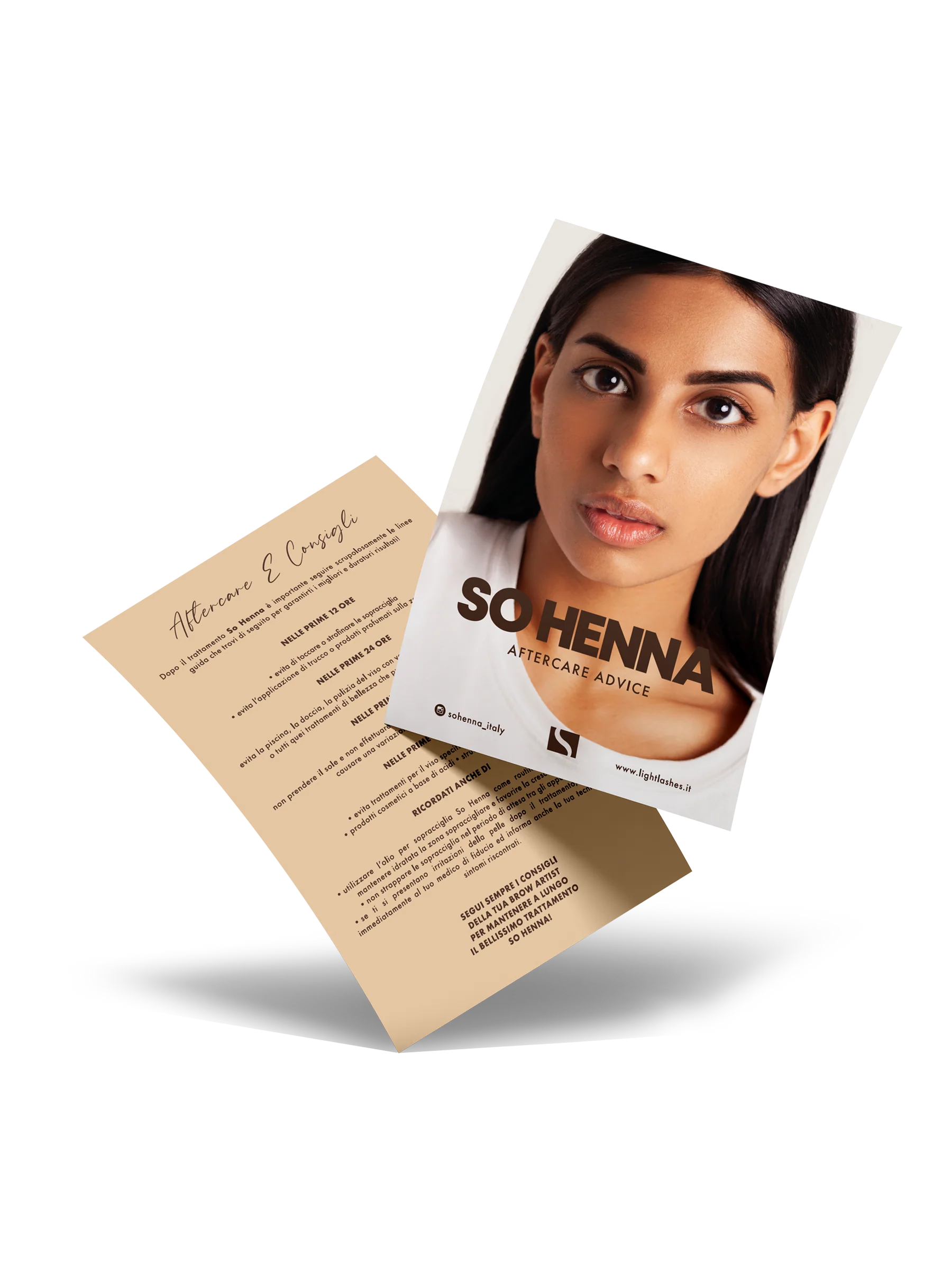 SO HENNA® AFTERCARE FLYERS – Tarjetas de Cuidados Post-Tratamiento 30 uds.