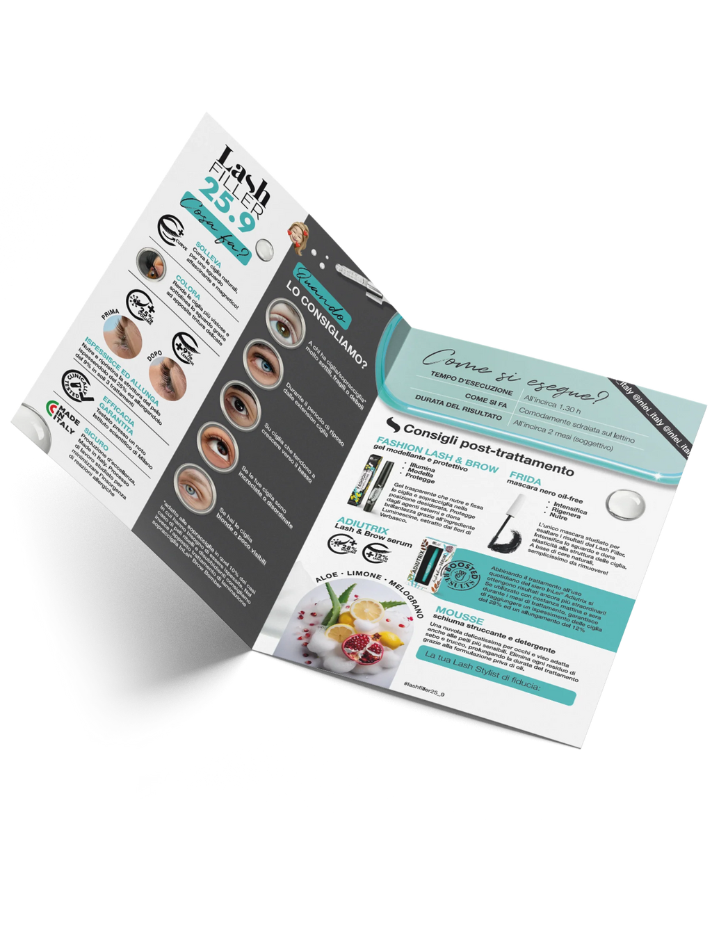 InLei® Flyers Publicitarios Lash Filler – 50 unidades