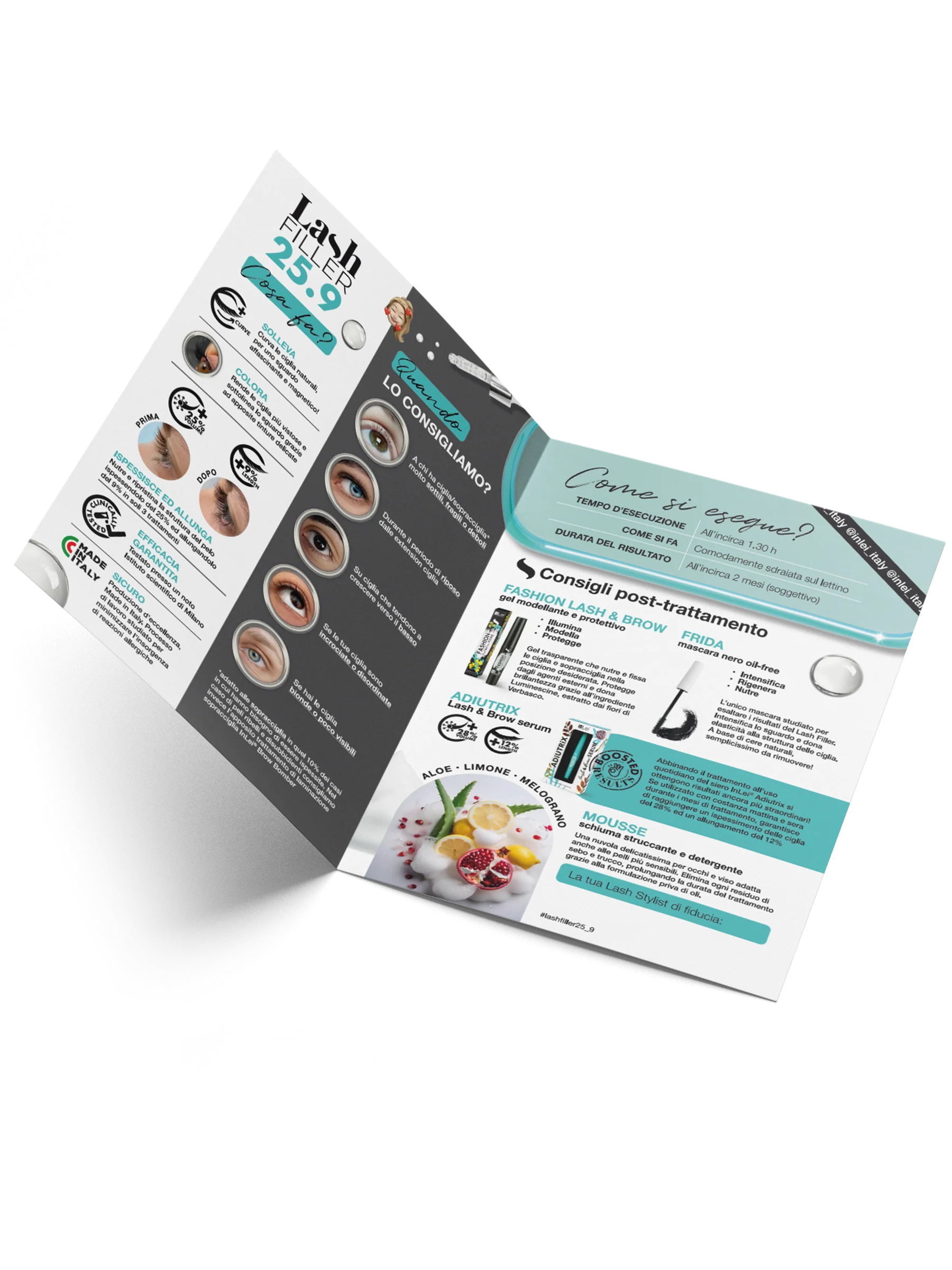 InLei® Flyers Publicitarios Lash Filler – 50 unidades