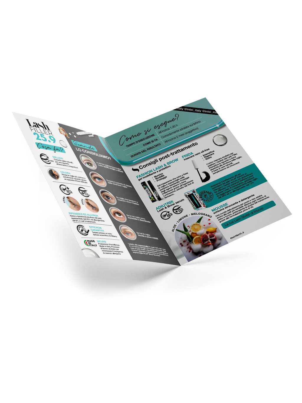 InLei® Flyers Publicitarios Lash Filler – 50 unidades