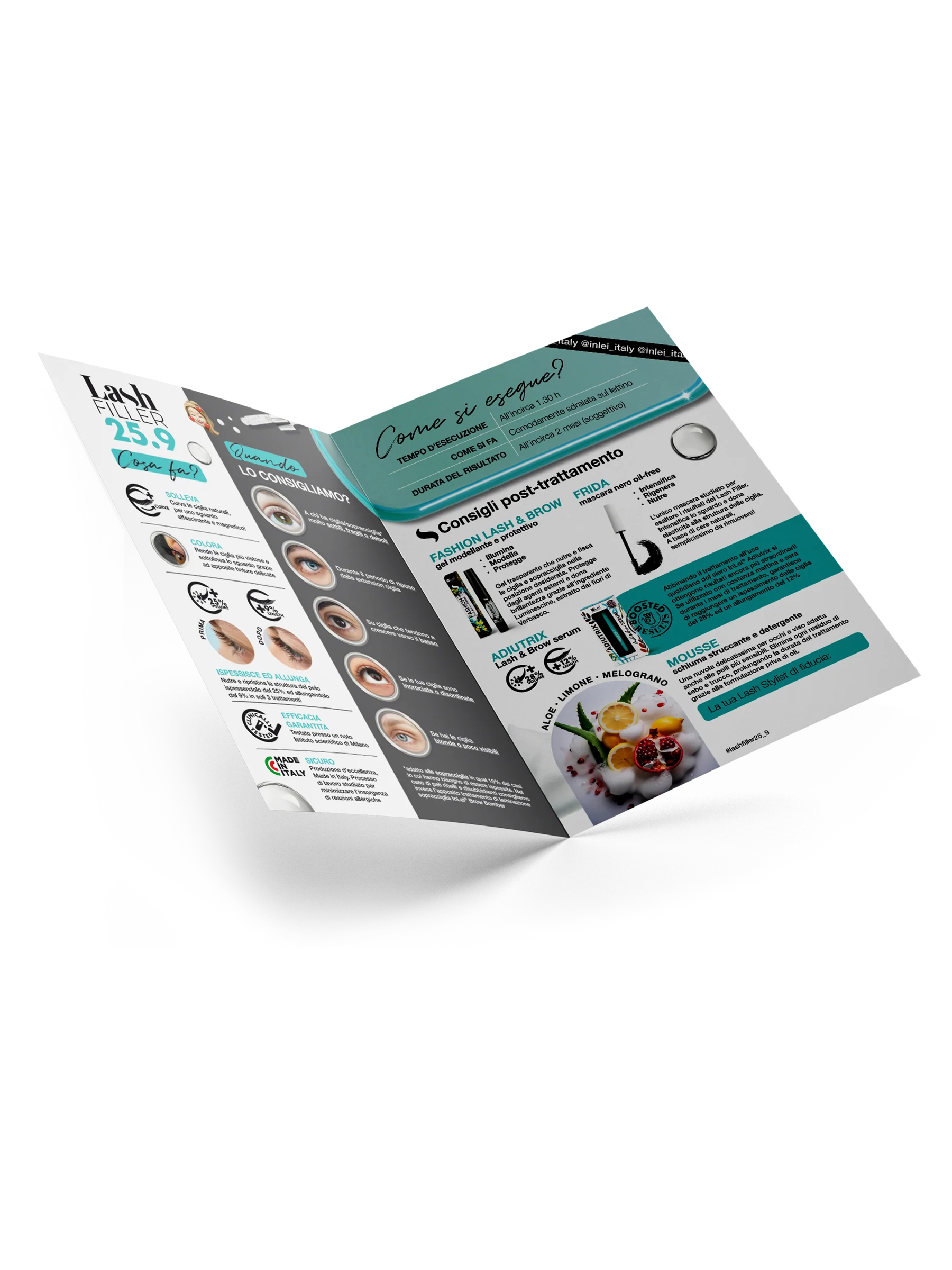 InLei® Flyers Publicitarios Lash Filler – 50 unidades