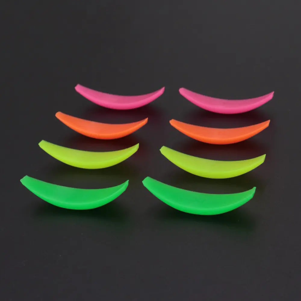 DLUX PROFESSIONAL® NEON – Moldes de Silicona para Laminación de Pestañas – 4 pares